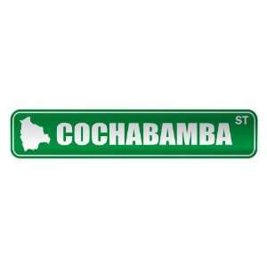   COCHABAMBA ST  STREET SIGN CITY BOLIVIA