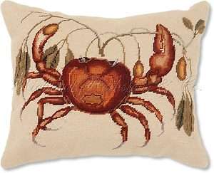 Dungeness Crab Nautical Maritime Decorative Pillow  