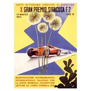  Gran Premio Siracusa Giclee Poster Print, 18x24
