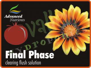 Advanced Nutrients FINAL PHASE 250mL 500mL 1L 4L Clear Flushing 