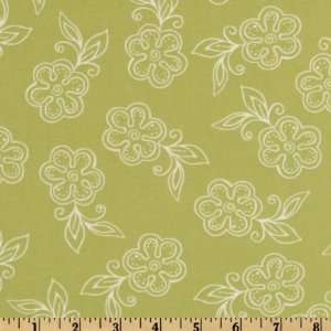  44 Wide Sanibel Flower Power Green Fabric By The Yard 