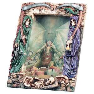   Reaper Picture Frame   Cold Cast Resin   8.5 Height
