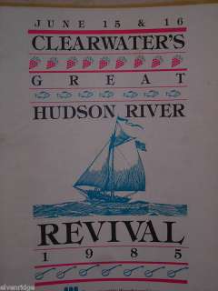 1985 Vintage Clearwater Folk Festival Program  