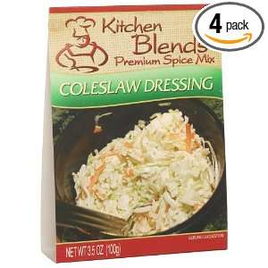 Kitchen Blends Coleslaw Dressing Mix, 3.5 Ounce Packages (Pack of 4)