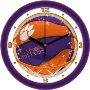  Clemson Tigers NCAA 12In Slam Dunk Wall Clock Sports 
