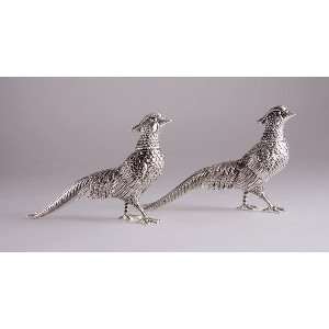  Godinger PHEASANT SALT & PEPPER SILVER