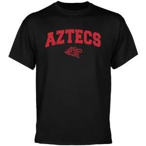 San Diego State Aztecs Black Mascot Arch T shirt    Sports 
