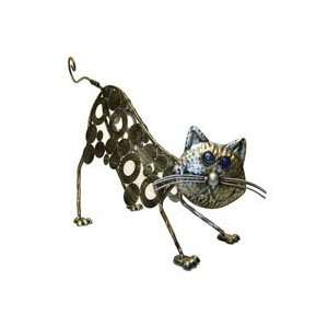  Green Piece Silver Washer Cat by George Collection Wire 