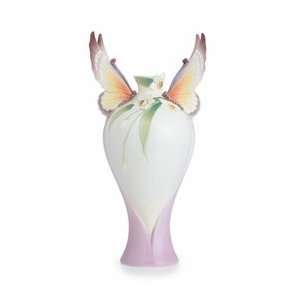  Franz Porcelain Papillon butterfly large vase Limited 