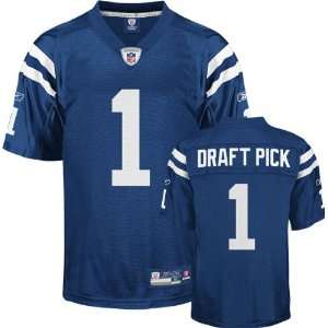  Indianapolis Colts Jersey Reebok Blue 2010 #1 Draft Pick 