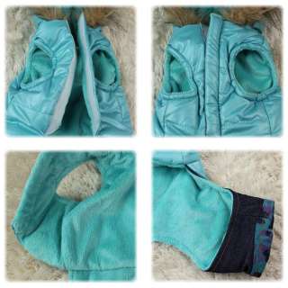   Cute Fur Collar Warm Winter Coat & Jeans Clothes For Small Dog  