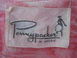 PENNYPACKER PINK PRINT VINTAGE 50s SHIRTWAIST DRESS~S/M  