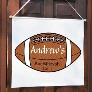  Bar Mitzvah Football Themed Custom Banner Health 