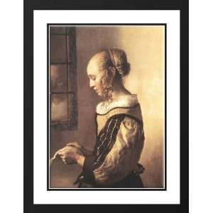  Vermeer, Johannes 19x24 Framed and Double Matted Girl 