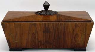 05701 Inlaid Edwardian Rosewood Coffer Box  