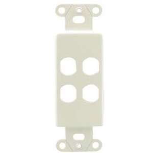  PRO WIRE IWM 4P I DECORATOR STYLE 4 CONNECTOR PLATE (IVORY 