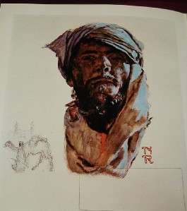 SHEIK PRINT OF PAINTING BY NORMAN ROCKWELL  