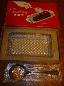 VINTAGE SHEFFIELD ENGLAND CRYSTAL CRANBERRY SET IN ORIGIANL BOX 