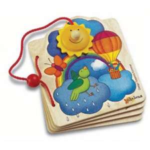  Chelona Sun Wooden Play Book Toys & Games