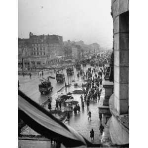  Communists Parading in Street after Election Photographic 