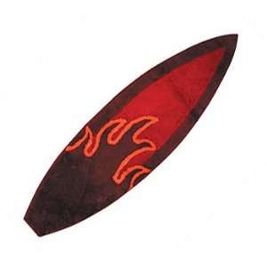  Shortboard Rugs   Red Flame Print #50521