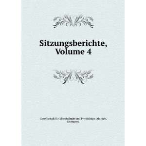   ). Gesellschaft fÃ¼r Morphologie und Physiologie (Munich Books