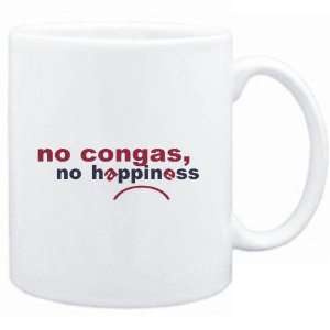  Mug White  NO Congas NO HAPPINESS Instruments Sports 