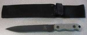 NEW Ontario Ranger SHANK Knife 9410BM Black Micarta  