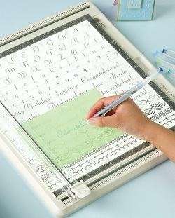 Use the included tools and templates to trace designs and calligraphy 