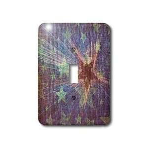 Patricia Sanders Creations   Shining Gold Stars   Light Switch Covers 