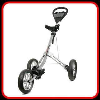 Push Pull Golf Cart   3 Wheel Aluminum w/ ball holders  