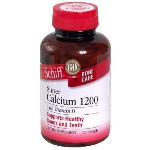  Schiff Super Calcium 1200 mg with Vitamin D   160 SOTGELS 