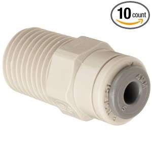 Celcon Acetal Copolymer Push to Connect   Adaptor, 5/32 Tube x 1/4 