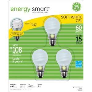  GE Energy Smart 40 CFL Bulbs   3pk