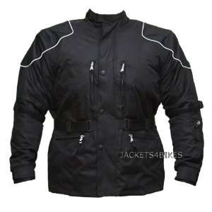  MOTORCYCLE TEXTILE CORDURA Bike JACKET BLACK ARMOR XXL 