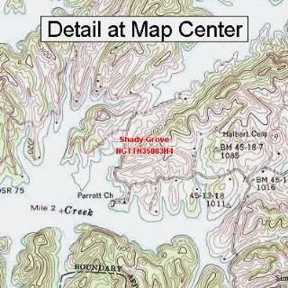  USGS Topographic Quadrangle Map   Shady Grove, Tennessee 