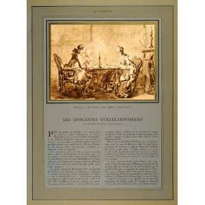  1933 Prints Edmond de Goncourt French Art Watteau Hubert 