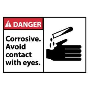  SIGNS CORROSIVE AVOID CONTACT WITH EYES