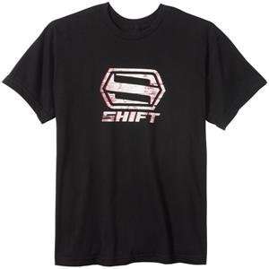  Shift Racing Scratched T Shirt   Large/Black Automotive