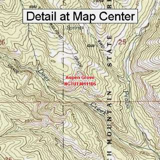 USGS Topographic Quadrangle Map   Aspen Grove, Utah (Folded/Waterproof 