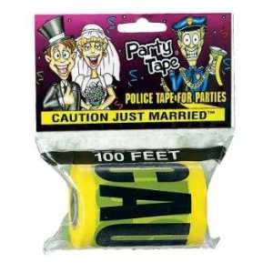  Party Tape; CAUTION JUST MARRIED Case Pack 12   414664 