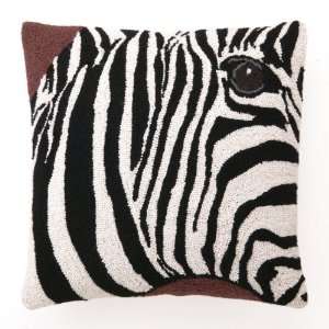  Zebra Face Hook Pillow 18 Inch Square