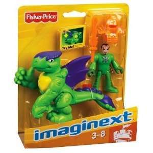  Fisher Price Imaginext Deluxe Turtle Dragon with Figure 