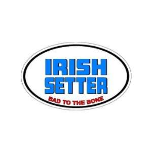  IRISH SETTER   Bad to the Bone   Dog Breed Euro   Window 