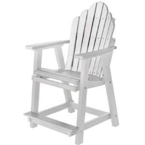  Cozi Back Bar Chair   White Patio, Lawn & Garden