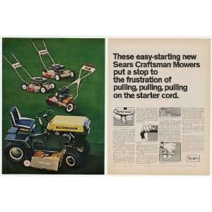  1969  Craftsman Mowers & Rider 2 Page Print Ad (4991 