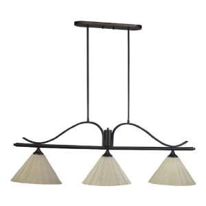  By Quorum Winslet Collection Oiled Bronze Finish 3 Lights 
