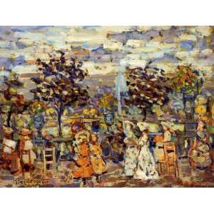   Brazil Prendergast   24 x 18 inches   In the Luxembourg Gardens