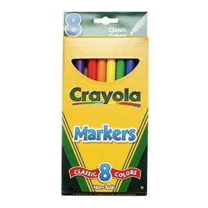 Crayola   Non Washable Markers, Fine Point, Classic Colors 