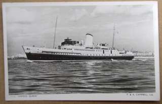 Tucks Real photo postcard, T.S.S. Empress Queen ship.  